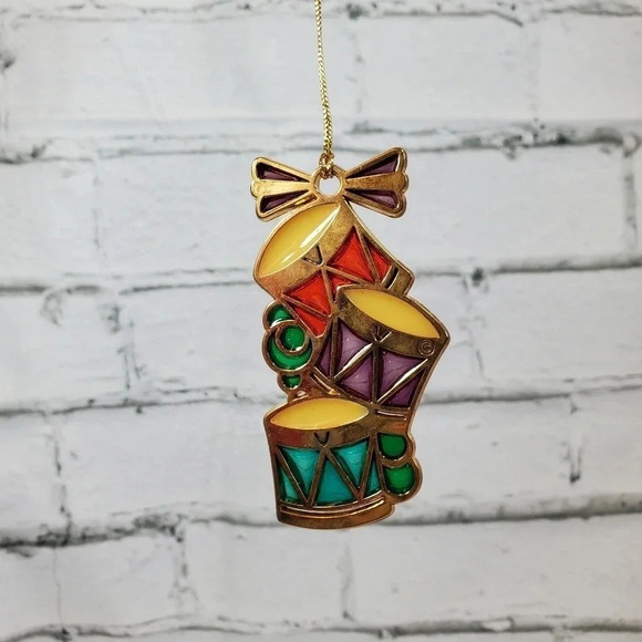Russ Berrie & CO Holiday Highlights 1980s Vintage Ornament RUSS DRUMS HM21 - Picture 5 of 6